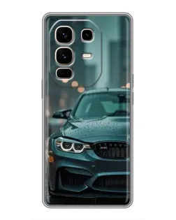 Чехол для Infinix Note 50 Pro Plus с картинкой «BMW в огнях города»