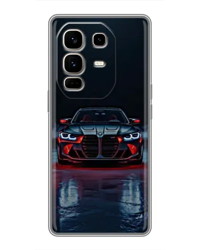 Чехол для Infinix Note 50 Pro Plus с картинкой «BMW на мокрой дороге»