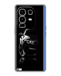 Чехол для Infinix Note 50 Pro Plus с картинкой «Силуэт BMW в темноте»