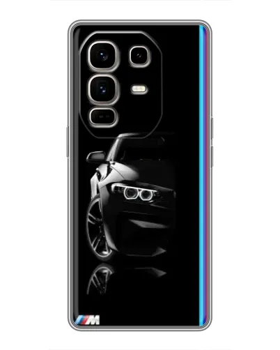 Чехол для Infinix Note 50 Pro Plus с картинкой «Силуэт BMW в темноте»