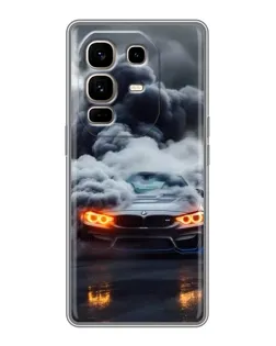 Чехол для Infinix Note 50 Pro Plus с картинкой «BMW в дыму»