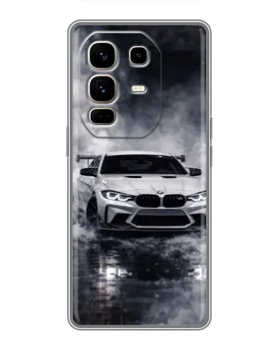 Чехол для Infinix Note 50 Pro Plus с картинкой «BMW сквозь туман»