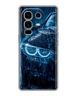 Чехол для Infinix Note 50 Pro Plus с картинкой «BMW под дождем»