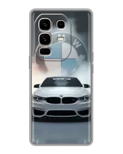 Чехол для Infinix Note 50 Pro Plus с картинкой «BMW в белом дыму»