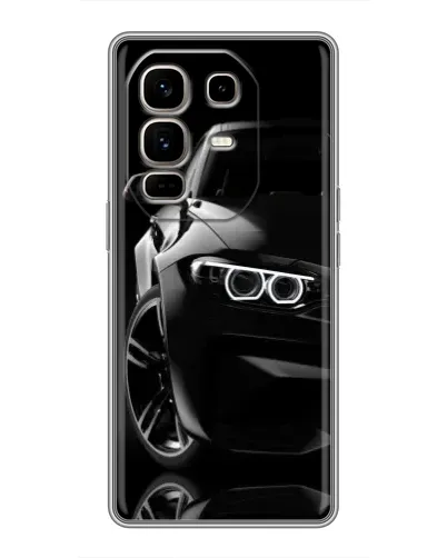 Чехол для Infinix Note 50 Pro Plus с картинкой «Черная BMW — профиль» Чехол для Infinix Note 50 Pro Plus с картинкой «Черная BMW — профиль»