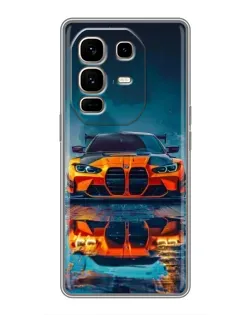Чехол для Infinix Note 50 Pro Plus с картинкой «BMW — золотая эмблема»