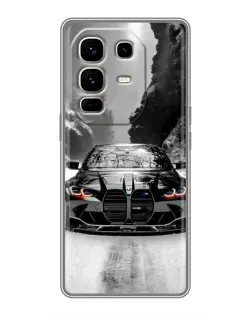 Чехол для Infinix Note 50 Pro Plus с картинкой «BMW — акварельный дрифт»