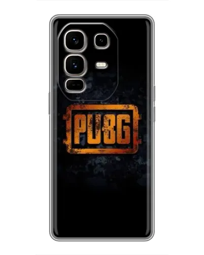 Чехол для Infinix Note 50 Pro Plus с картинкой «PUBG — золотой логотип»