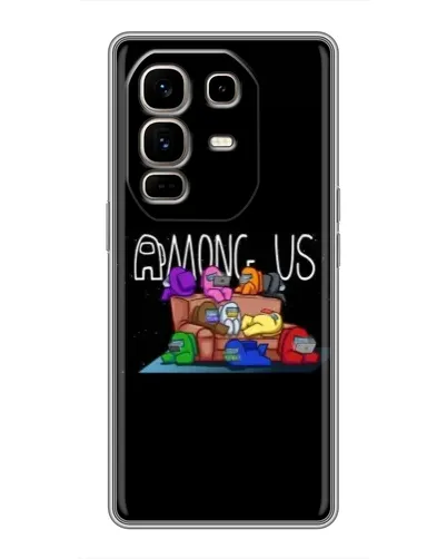 Чехол для Infinix Note 50 Pro Plus с картинкой «Логотип Among Us» Чехол для Infinix Note 50 Pro Plus с картинкой «Логотип Among Us»