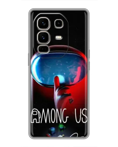 Чехол для Infinix Note 50 Pro Plus с картинкой «Красный импостер — макро» Чехол для Infinix Note 50 Pro Plus с картинкой «Красный импостер — макро»