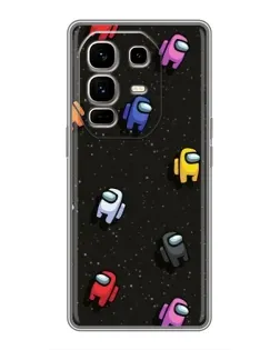 Чехол для Infinix Note 50 Pro Plus с картинкой «Космический паттерн Among Us»
