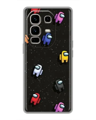 Чехол для Infinix Note 50 Pro Plus с картинкой «Космический паттерн Among Us» Чехол для Infinix Note 50 Pro Plus с картинкой «Космический паттерн Among Us»