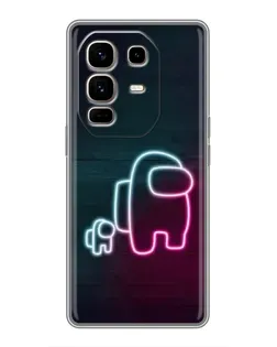 Чехол для Infinix Note 50 Pro Plus с картинкой «Among Us неон-арт»