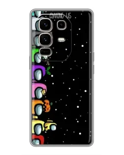 Чехол для Infinix Note 50 Pro Plus с картинкой «Команда Among Us»