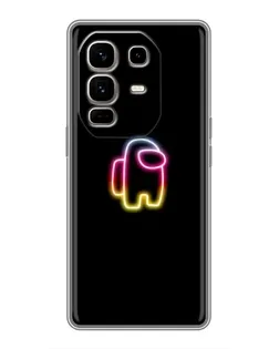Чехол для Infinix Note 50 Pro Plus с картинкой «Among Us градиент»