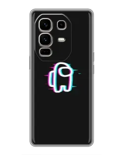 Чехол для Infinix Note 50 Pro Plus с картинкой «Among Us неон»