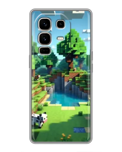 Чехол для Infinix Note 50 Pro Plus с картинкой «Minecraft летний день» Чехол для Infinix Note 50 Pro Plus с картинкой «Minecraft летний день»