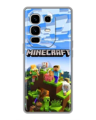 Чехол для Infinix Note 50 Pro Plus с картинкой «Minecraft классический мир» Чехол для Infinix Note 50 Pro Plus с картинкой «Minecraft классический мир»