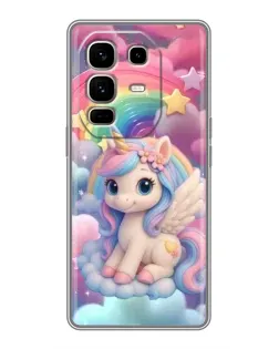 Чехол для Infinix Note 50 Pro Plus с картинкой «Маленький единорог»