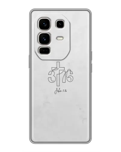 Чехол для Infinix Note 50 Pro Plus с картинкой «Иоанна 3:16 Крест»