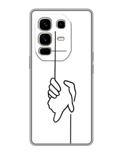 Чехол для Infinix Note 50 Pro Plus с картинкой «Рука держит»