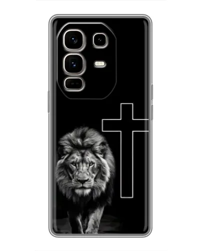 Чехол для Infinix Note 50 Pro Plus с картинкой «Лев и Крест»