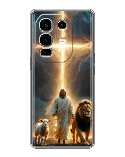 Чехол для Infinix Note 50 Pro Plus с картинкой «Лев Иуды и Свет»