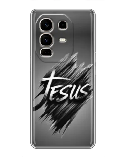 Чехол для Infinix Note 50 Pro Plus с картинкой «Надпись Jesus Graffiti»