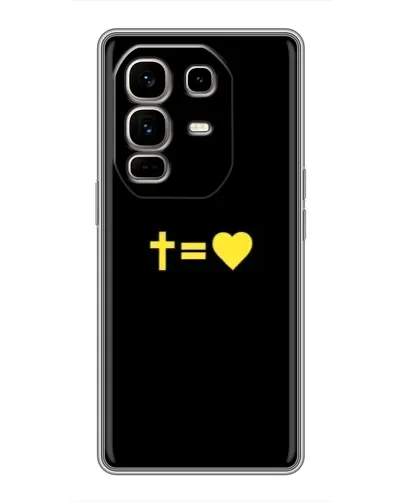 Чехол для Infinix Note 50 Pro Plus с картинкой «Сердце и Крест»