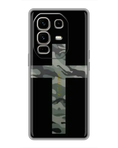 Чехол для Infinix Note 50 Pro Plus с картинкой «Милитари Крест»