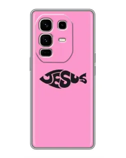 Чехол для Infinix Note 50 Pro Plus с картинкой «Розовый символ  Jesus»