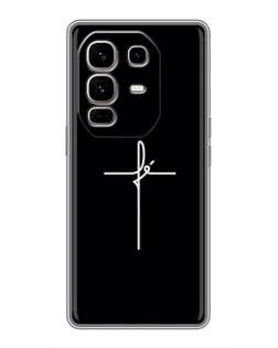 Чехол для Infinix Note 50 Pro Plus с картинкой «Тонкий крест» Чехол для Infinix Note 50 Pro Plus с картинкой «Тонкий крест»