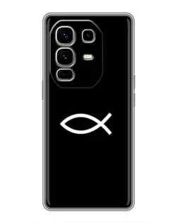 Чехол для Infinix Note 50 Pro Plus с картинкой «Символ рыбы Jesus» Чехол для Infinix Note 50 Pro Plus с картинкой «Символ рыбы Jesus»