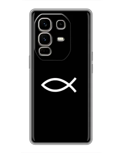 Чехол для Infinix Note 50 Pro Plus с картинкой «Символ рыбы Jesus» Чехол для Infinix Note 50 Pro Plus с картинкой «Символ рыбы Jesus»