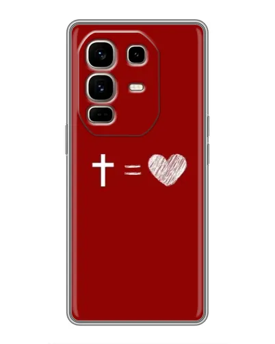 Чехол для Infinix Note 50 Pro Plus с картинкой «Уравнение любви» Чехол для Infinix Note 50 Pro Plus с картинкой «Уравнение любви»