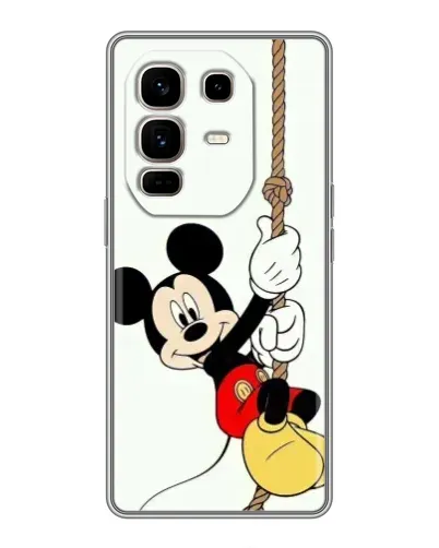 Чехол для Infinix Note 50 Pro Plus с картинкой «Mickey на канате»