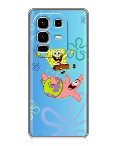 Чохол для Infinix Note 50 Pro Plus з картинкою «Спанч Боб та Патрік»
