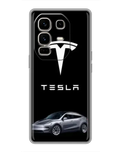 Чехол для Infinix Note 50 Pro Plus с картинкой «Tesla Model Y»