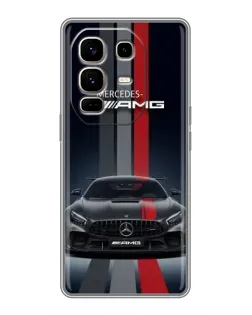 Чехол для Infinix Note 50 Pro Plus с картинкой «Mercedes — белый карбон»