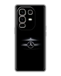 Чехол для Infinix Note 50 Pro Plus с картинкой «Mercedes — абстрактные линии»