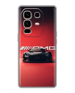 Чехол для Infinix Note 50 Pro Plus с картинкой «Mercedes AMG — красная линия»