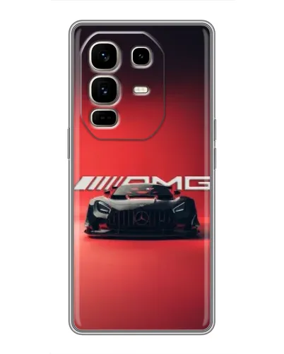 Чехол для Infinix Note 50 Pro Plus с картинкой «Mercedes AMG — красная линия»