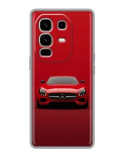 Чехол для Infinix Note 50 Pro Plus с картинкой «Красный Mercedes AMG»