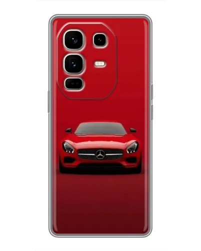 Чехол для Infinix Note 50 Pro Plus с картинкой «Красный Mercedes AMG»