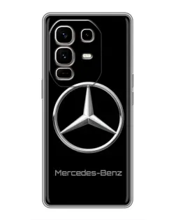Чехол для Infinix Note 50 Pro Plus с картинкой «Mercedes Silver Logo»