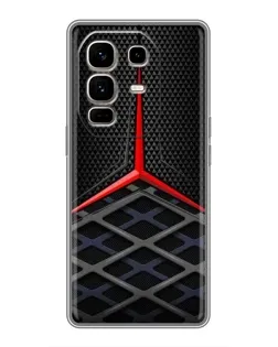 Чехол для Infinix Note 50 Pro Plus с картинкой «Mercedes Carbon Grid»
