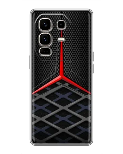 Чехол для Infinix Note 50 Pro Plus с картинкой «Mercedes Carbon Grid»
