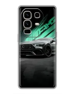 Чехол для Infinix Note 50 Pro Plus с картинкой «Темный Mercedes AMG»