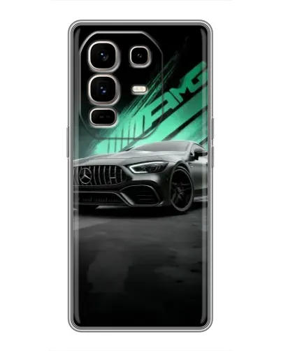 Чехол для Infinix Note 50 Pro Plus с картинкой «Темный Mercedes AMG»