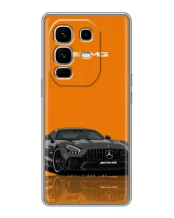Чехол для Infinix Note 50 Pro Plus с картинкой «Оранжевый Mercedes AMG»